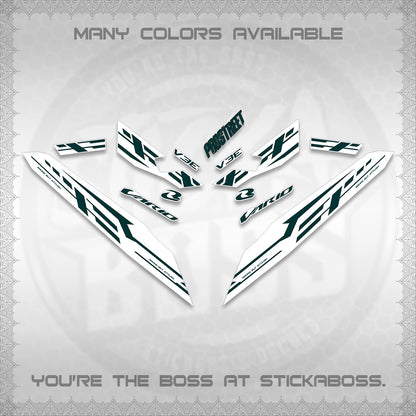 CLICK V3 FOR WHITE VARIO DECALS (2026 V3E 001 DESIGN)STICKER DECALS By STICKABOSS