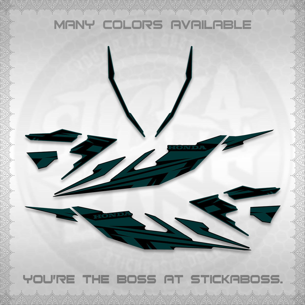 CLICK 125 V4 DECALS (2026 MINIMAL 001 DESIGN) STICKER DECALS By STICKABOSS