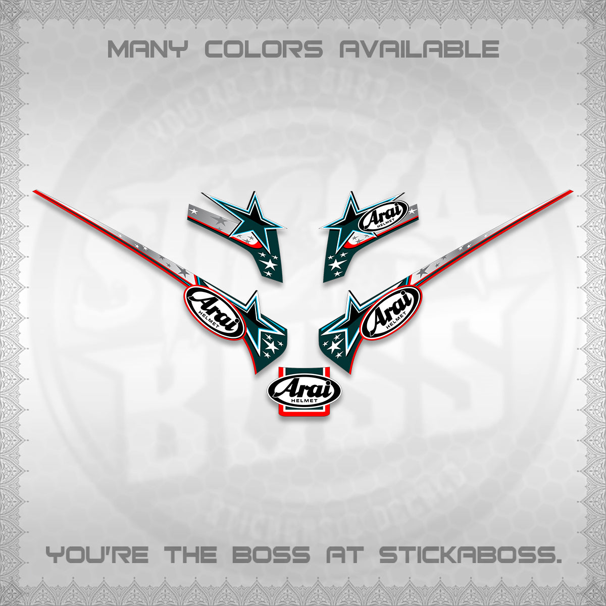 GIORNO 125 THAI DECALS (2026 ARAI S001) STICKER DECALS BY STICKABOSS