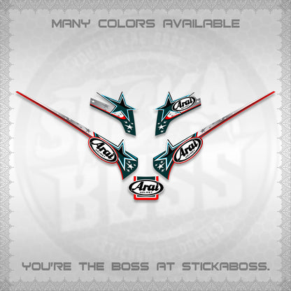 GIORNO 125 THAI DECALS (2026 ARAI S001) STICKER DECALS BY STICKABOSS