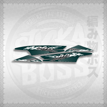 STICKER DECALS for MIO SPORTY / SMILE (MSPSSIMOCO) By STICKABOSS (SOFIE LAMINATED WATERPROOF)