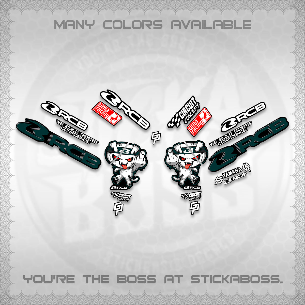 AEROX V2 DECALS (2026 RACE ZOMBIE DESIGN) STICKER DECALS By STICKABOSS