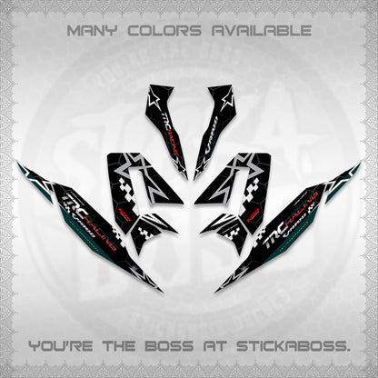 CLICK V4 DECALS (2026 TRC RACING DESIGN)STICKER DECALS By STICKABOSS