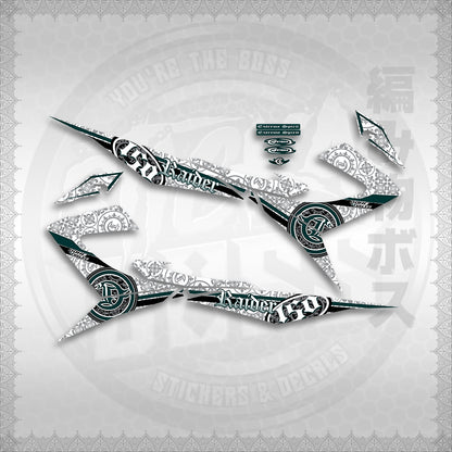 STICKER DECALS for RAIDER 150 REBORN CARB MALAYSIAN (RRCBARAST) By STICKABOSS (SOFIE LAMINATED )