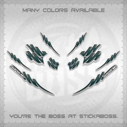 ADV 160 STRIPING FOR WHITE  (1 TONE PUTREA VIRDIAN)STICKER DECALS By STICKABOSS