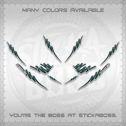 AEROX V2 FOR WHITE STRIPING DECALS (1 TONE PUTRA VIRDIAN)STICKER DECALS BY STICKABOSS