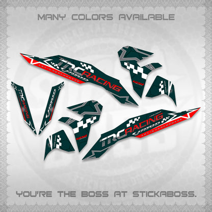 CLICK V3 DECALS (2026 TRC RACING DESIGN)STICKER DECALS By STICKABOSS