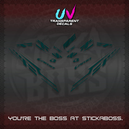 CLICK V3 UV TRANSPARENT VARIO DECALS (2026 V3E 001 DESIGN)STICKER KITS By STICKABOSS