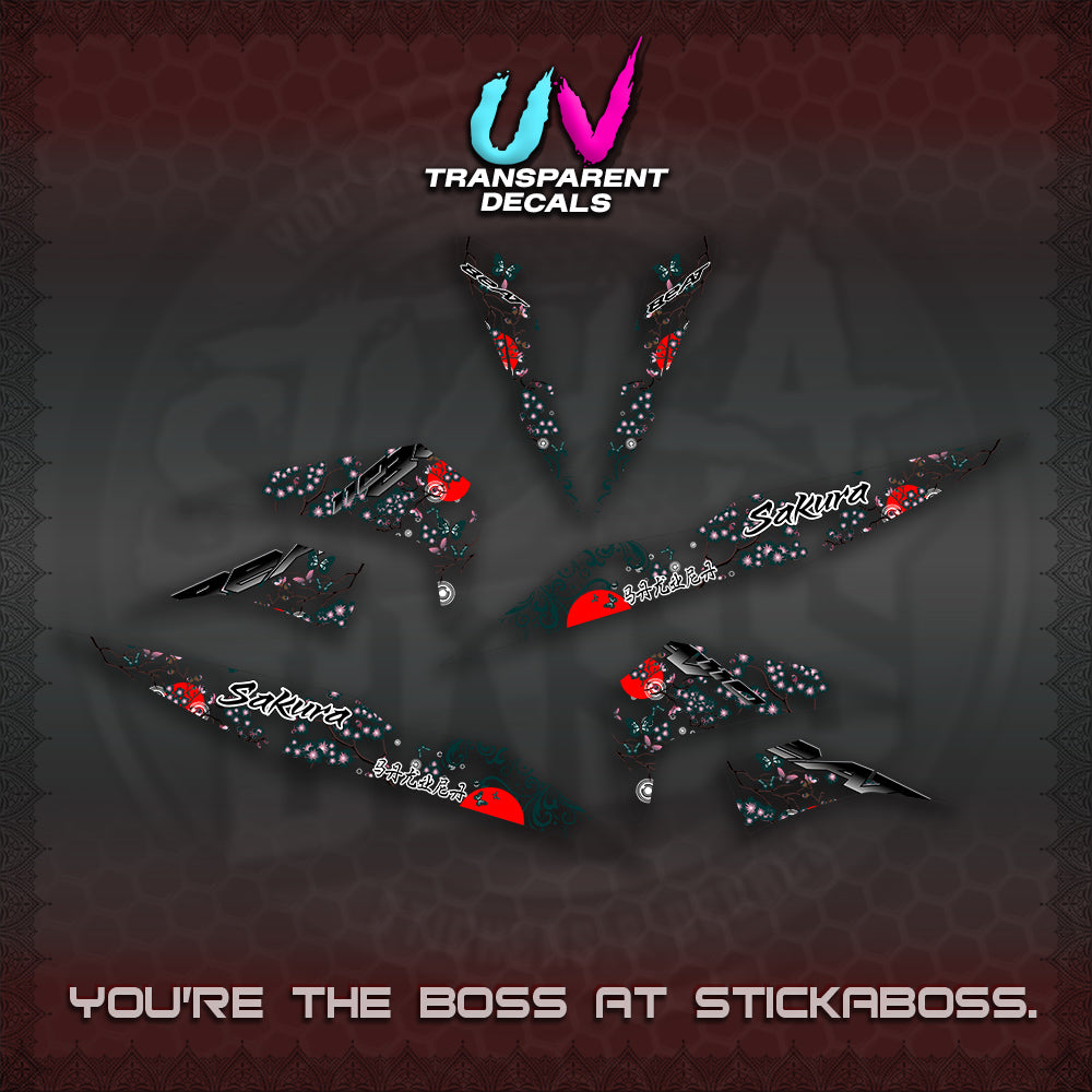 BEAT V2 UV TRANSPARENT INDO DECALS (2026 SAKURA NEW STYLE)STICKER DECALS By STICKABOSS