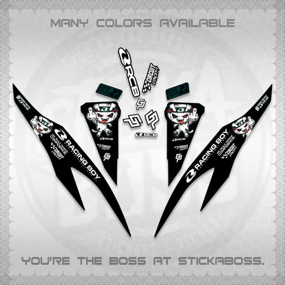 CLICK V2 DECALS (2026 RACE ZOMBIE DESIGN)STICKER DECALS By STICKABOSS