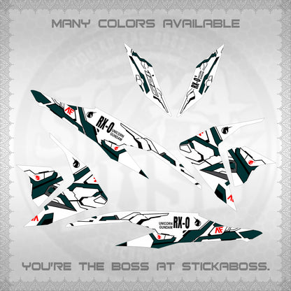 CLICK V2 FOR WHITE VARIO DECALS (RX-O UNICORN GD)STICKER DECALS By STICKABOSS