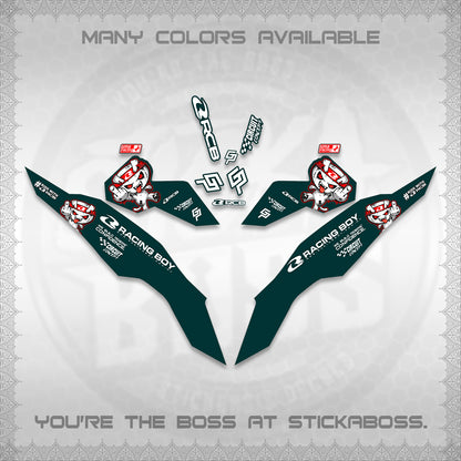 CLICK V3 DECALS (2026 RACE ZOMBIE DESIGN)STICKER DECALS By STICKABOSS