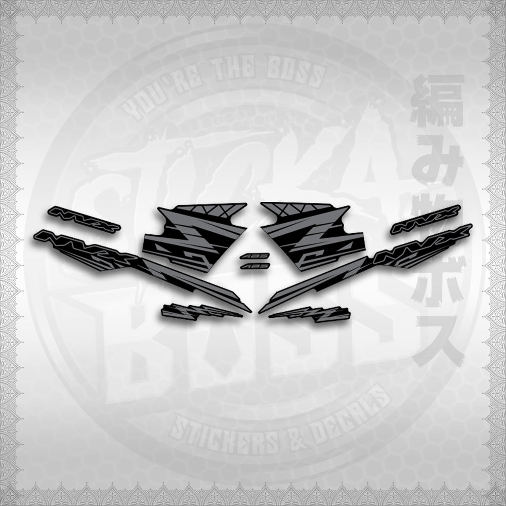 STICKER DECALS for AEROX V3 ALPHA TURBO INDO (AV314ARV9SE) By STICKABOSS (SOFIE LAMINATED WATERPROOF)