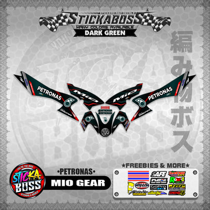 MIO GEAR STICKER DECALS ( PETRONAS )【WITH FREEBIES】