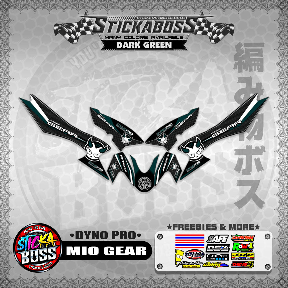 MIO GEAR STICKER DECALS ( DYNO PRO)【WITH FREEBIES】