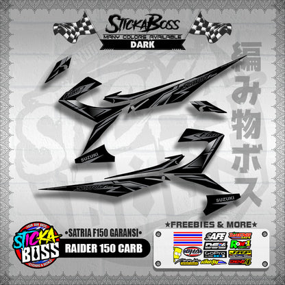 RAIDER 150 CARB DECALS ( SATRIA F150 GARANSI )【WITH FREEBIES】