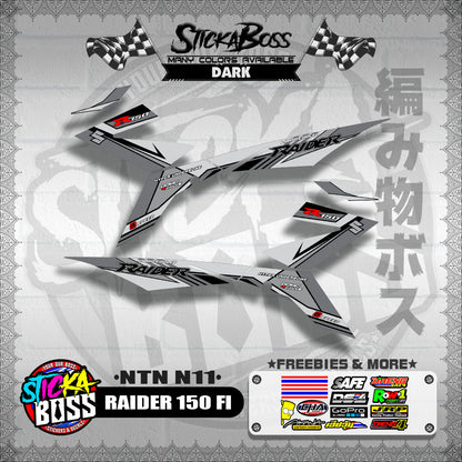 RAIDER 150 FI DECALS ( NTN N11 )【WITH FREEBIES】