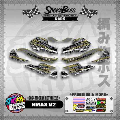 NMAX V2 DECALS ( 2024 MODERN HOTWHEELS )【WITH FREEBIES】