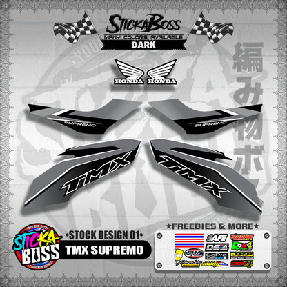 TMX SUPREMO DECALS  ( STOCK DESIGN 01 ) 【WITH FREEBIES】