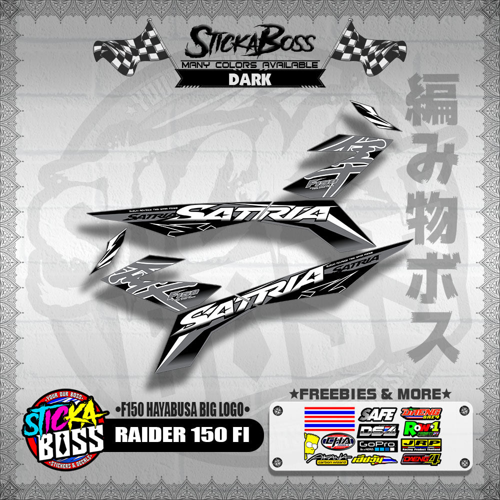 RAIDER 150 FI DECALS ( F150 HAYABUSA BIG LOGO )【WITH FREEBIES】