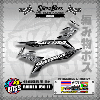RAIDER 150 FI DECALS ( F150 HAYABUSA BIG LOGO )【WITH FREEBIES】