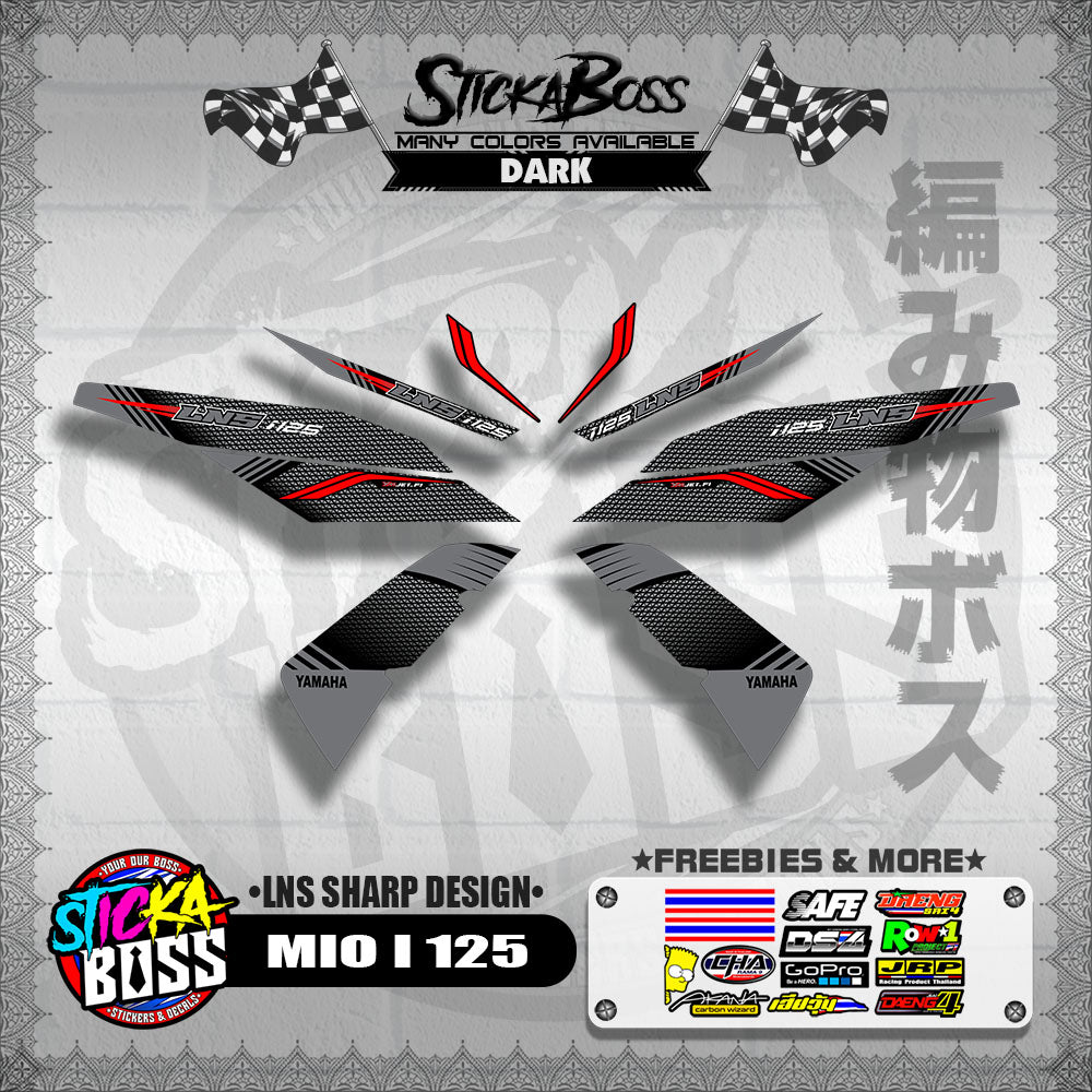 MIO I 125 DECALS ( LNS SHARP DESIGN )【WITH FREEBIES】