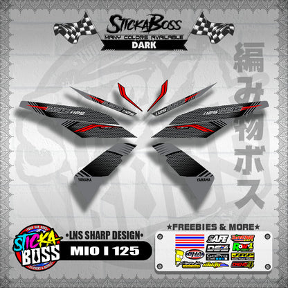 MIO I 125 DECALS ( LNS SHARP DESIGN )【WITH FREEBIES】