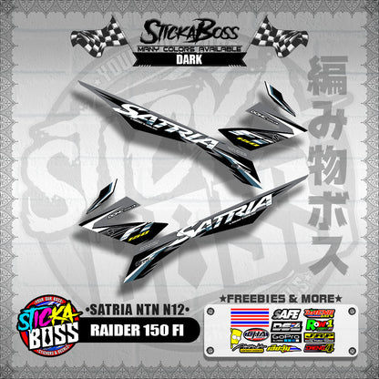 RAIDER 150 FI DECALS ( SATRIA NTN N12 )【WITH FREEBIES】