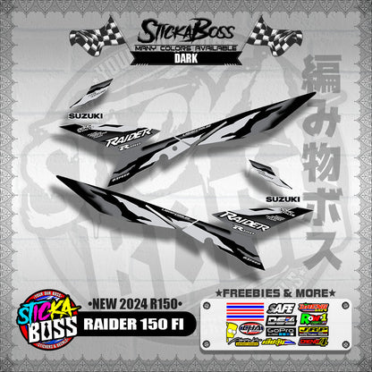 RAIDER 150 FI DECALS ( NEW 2024 R150 )【WITH FREEBIES】