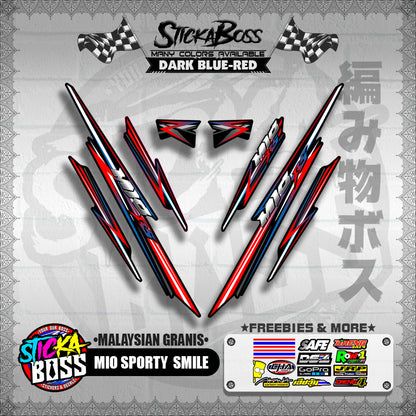 MIO SPORTY / SMILE DECALS ( MALAYSIAN GRANIS ) [ PREMIUM GLOSSY LAMINATED ]【WITH FREEBIES】