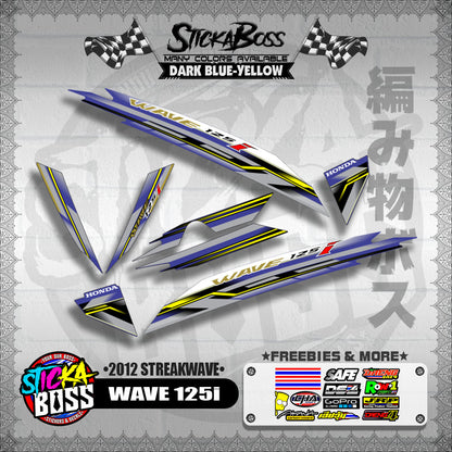 WAVE 125i DECALS ( 2012 STREAKWAVE )【WITH FREEBIES】