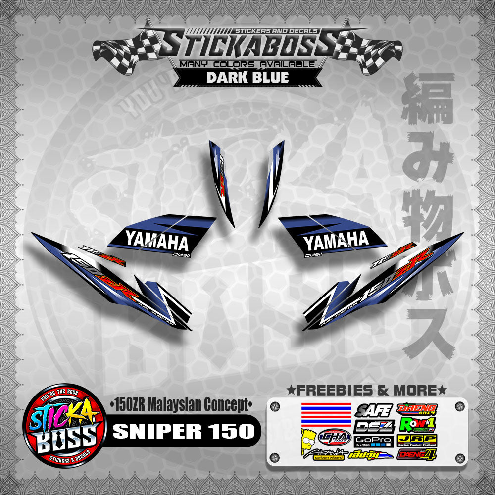 SNIPER 150 Stock Decals ( 150ZR Malaysian Concept ) MX King, Exciter 150
