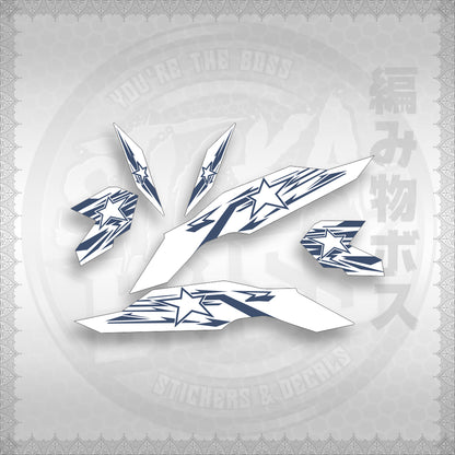 STICKER DECALS for CLICK V3 (CV3VRSTSTFOWH) By STICKABOSS (SOFIE LAMINATED WATERPROOF)