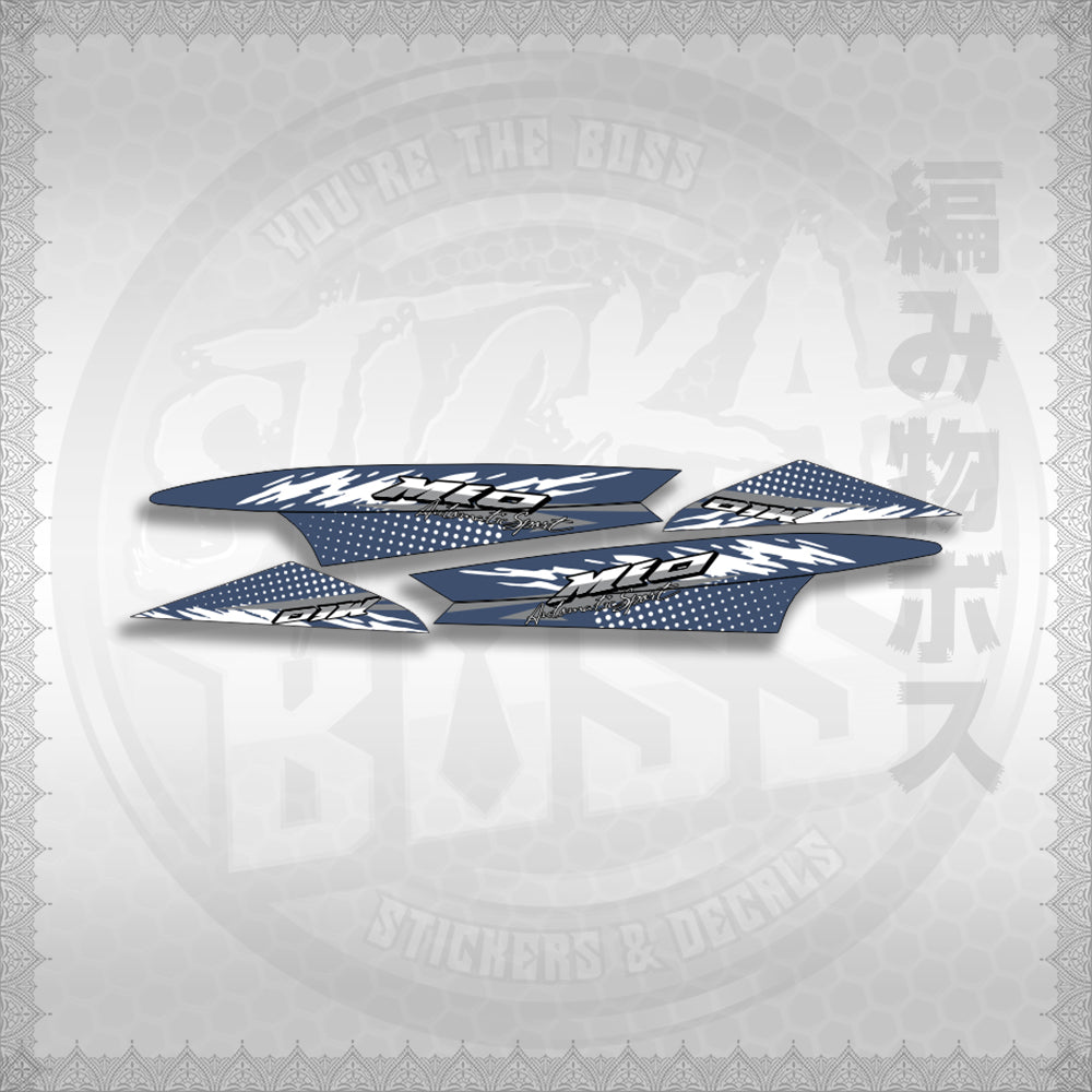 STICKER DECALS for MIO SPORTY / SMILE (MSPSSIMOCO) By STICKABOSS (SOFIE LAMINATED WATERPROOF)