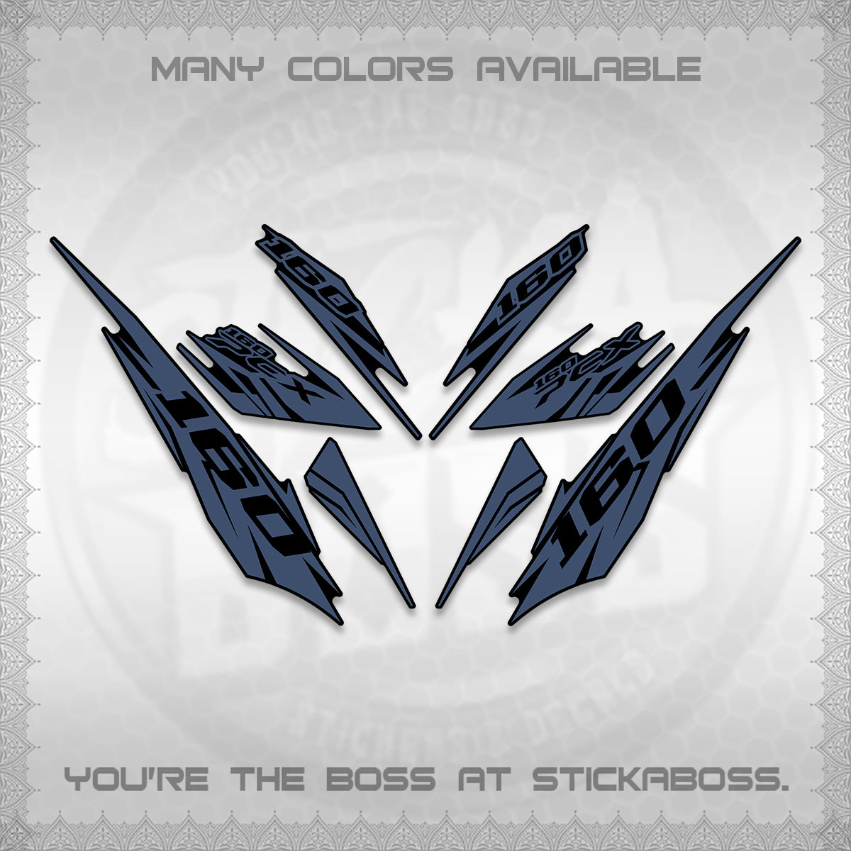 PCX 150 160 INDO DECALS (2026 NEW 08 DESIGN) STICKER DECALS By STICKABOSS