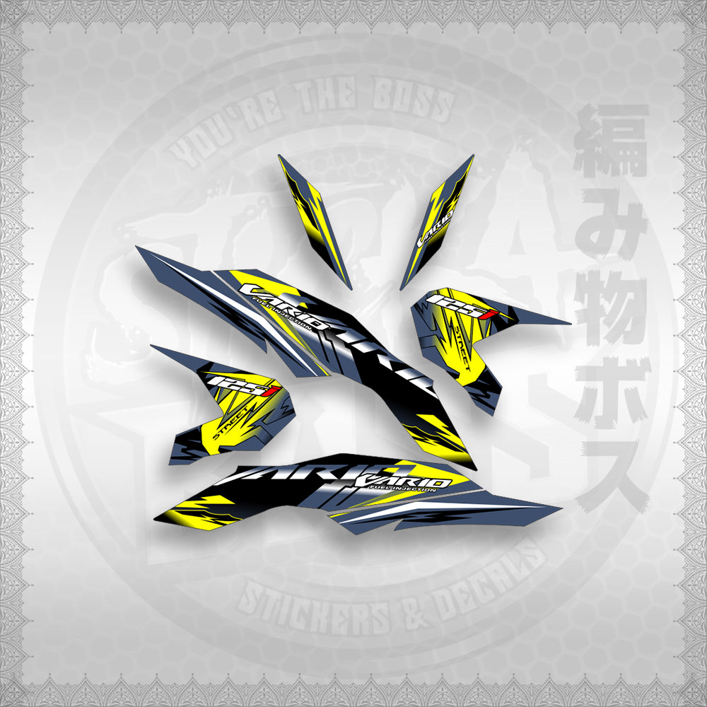 STICKER DECALS for CLICK 125 V3 ( VARIO STREET ) By STICKABOSS (SOFIE LAMINATED WATERPROOF)