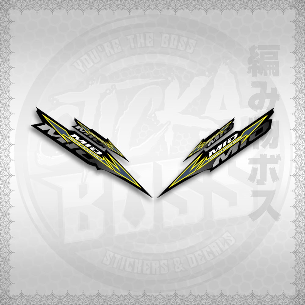 STICKER DECALS for MIO SPORTY / SMILE IINDO (MSPBABEN) By STICKABOSS (SOFIE LAMINATED WATERPROOF)