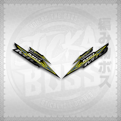 STICKER DECALS for MIO SPORTY / SMILE IINDO (MSPBABEN) By STICKABOSS (SOFIE LAMINATED WATERPROOF)