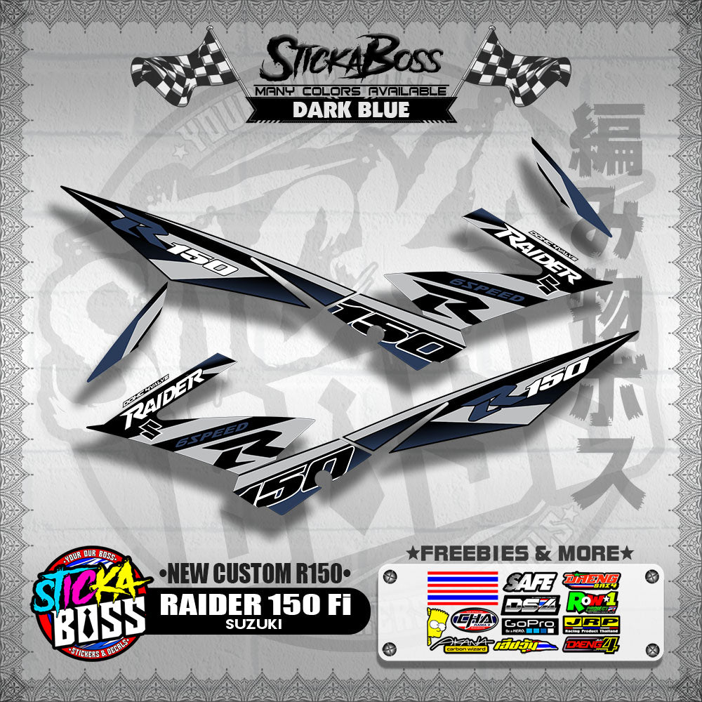 RAIDER 150 Fi DECALS ( NEW CUSTOM R150 )【WITH FREEBIES】