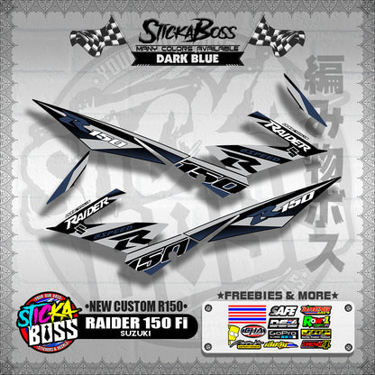 RAIDER 150 Fi DECALS ( NEW CUSTOM R150 )【WITH FREEBIES】