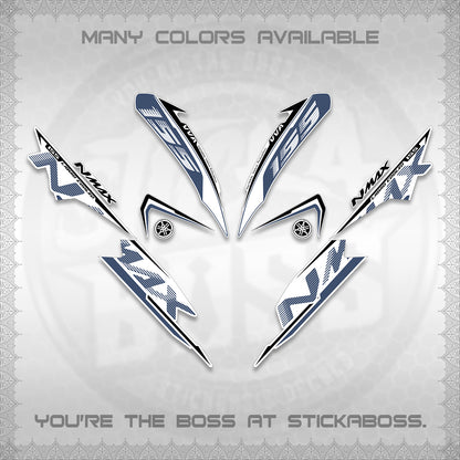 NMAX V1 THAI FOR WHITE DECALS (2020 DESIGN) STICKER DECALS By STICKABOSS
