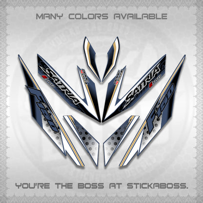 RAIDER 150 Fi SATRIA DECALS (NEW DESIGN 11 11)STICKER DECALS By STICKABOSS