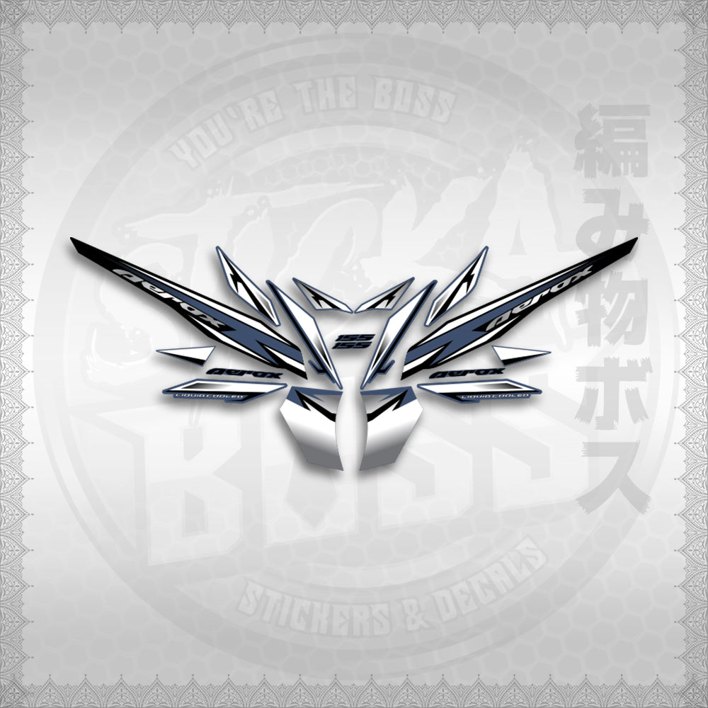 STICKER DECALS for AEROX 155 V2 MALAYSIAN (AV220SHCO) By STICKABOSS (SOFIE LAMINATED WATERPROOF)