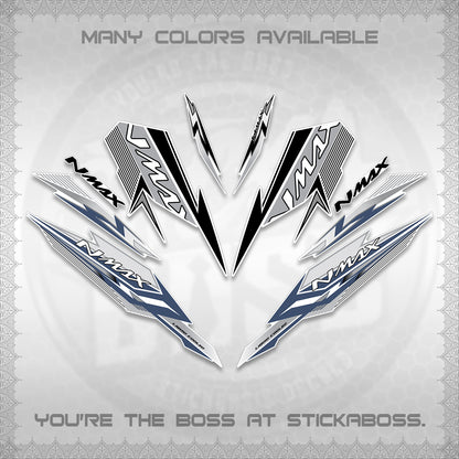 NMAX V2 FOR WHITE DECALS (2026 VARIO STYLE) STICKER DECALS By STICKABOSS