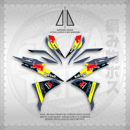 STICKER DECALS for SNIPER 135 MX (S135REBUIN)By STICKABOSS (SOFIE LAMINATED WATERPROOF)