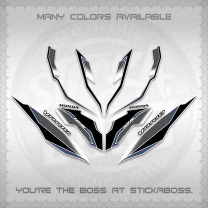 CLICK 125 V3 VARIO DECALS (2026 INDO HONEYCOMB DESIGN) STICKER DECALS By STICKABOSS (Copy)