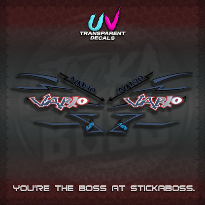 CLICK V2 INDO/MALAY UV TRANSPARENT VARIO DECALS (GRAFITY VARIO MOTIF)STICKER DECALS By STICKABOSS