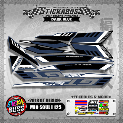 MIO SOUL i 125 DECALS ( 2018 GT DESIGN ) 【WITH FREEBIES】