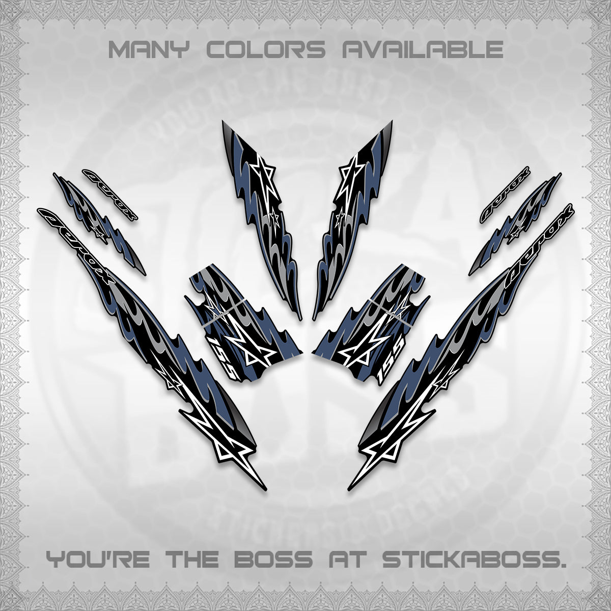 AEROX V2 INDO DECALS (2026 STAR 0001 MOTIF) STICKER KITS By STICKABOSS
