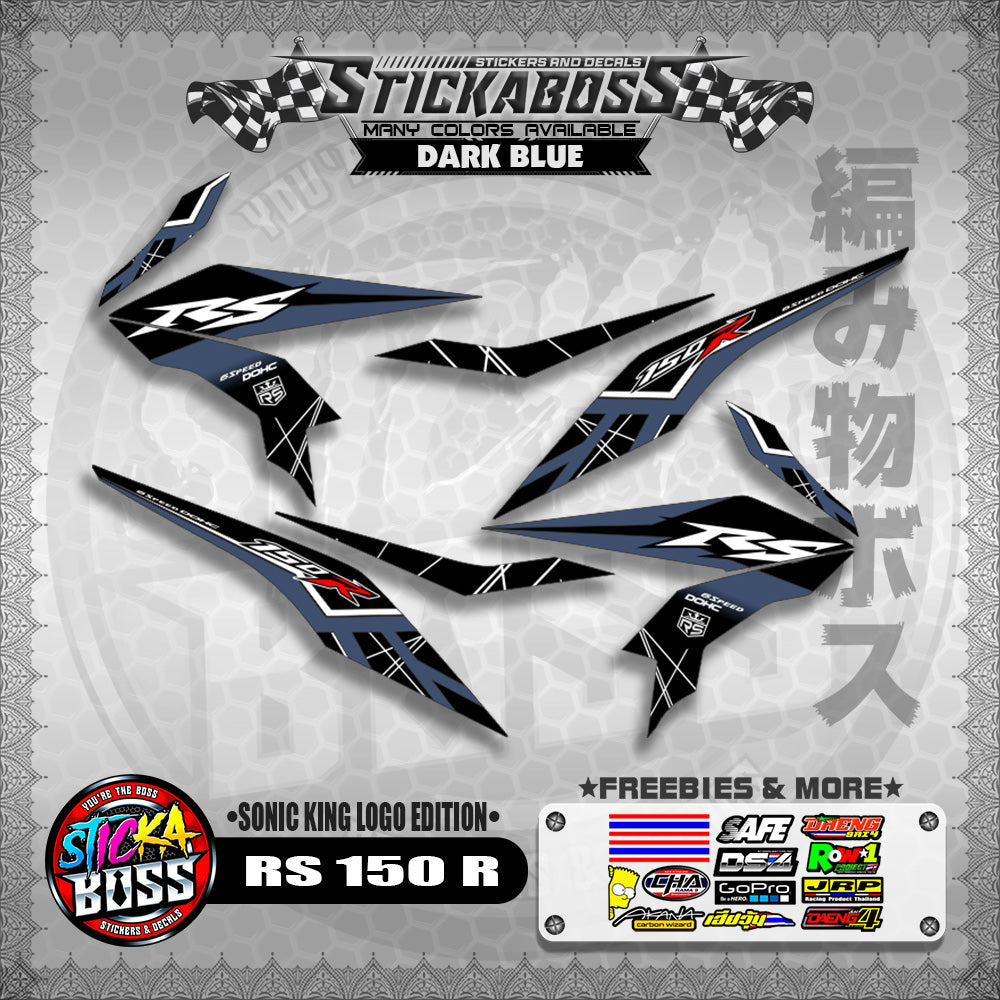 RS 150 R STICKER DECALS ( SONIC KING LOGO EDITION )【WITH FREEBIES】